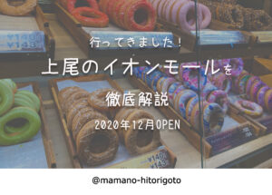 行ってきました！上尾のイオンモールを徹底解説・2020年12月OPEN