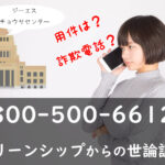 用件は？08005006612はグリーンシップ／GS調査センターからの世論調査（特徴まとめ）