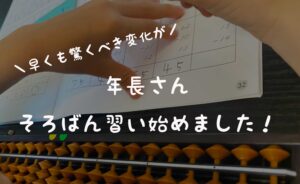 年長でそろばんはじめました!習うメリットは?脳への効果抜群